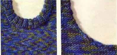 Как связать двойной воротник спицами для свитера?
