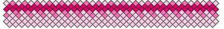 Схема плетения фенечки из мулине - розовая