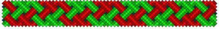 Схема плетения фенечки из мулине - браслет