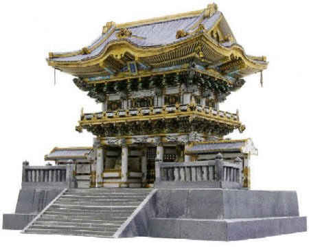 Модели из бумаги. Святыня Toshogu, Nikko.