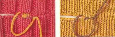 Обработка горловины шнуром вязание спицами