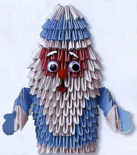 Модульное оригами. Дед Мороз своими руками. Мастер-класс с пошаговыми фото