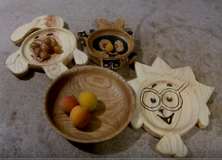 Деревянные тарелки для детей