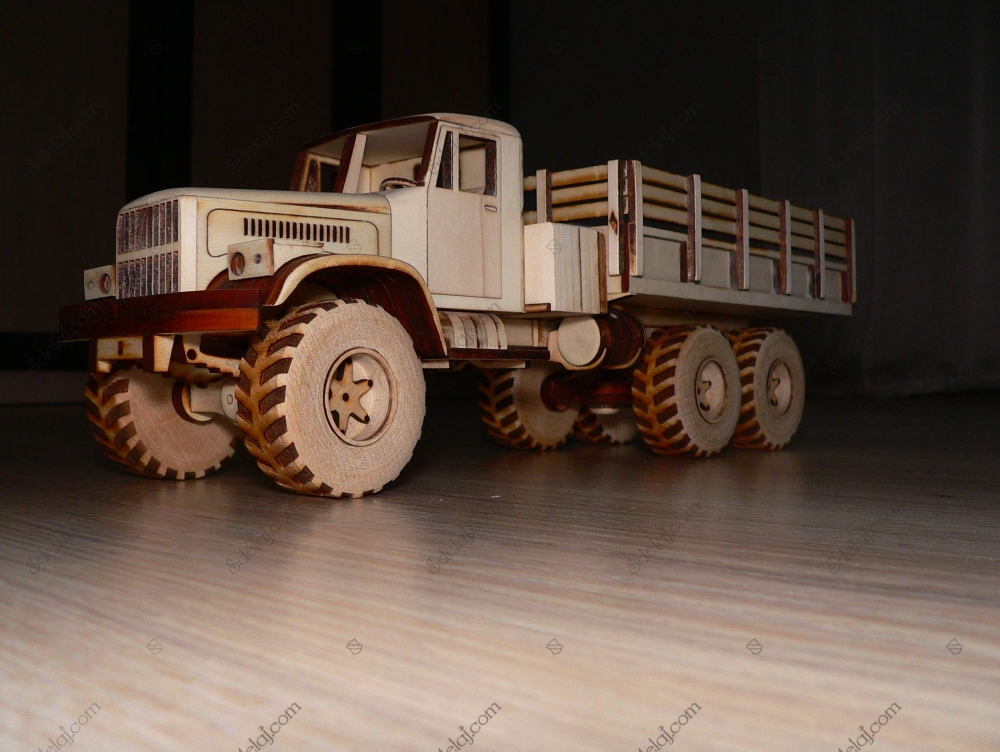 Сборная деревянная модель Baumi КРАЗ-255 1/35 арт.11005